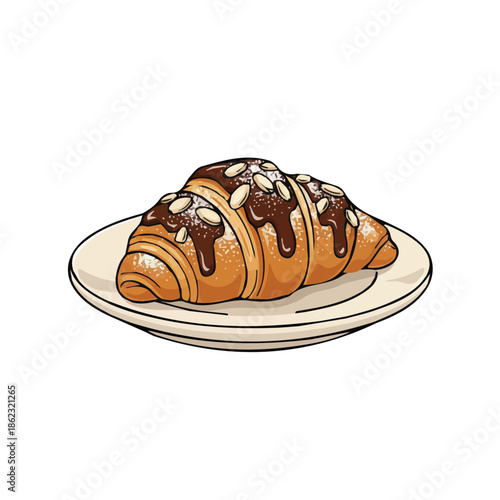 Creamy pastry vector color icon design