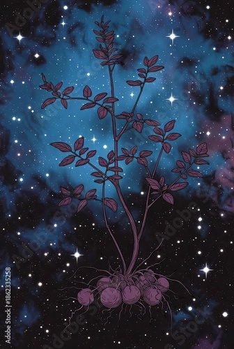 christmas tree and stars