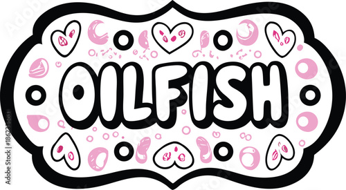 oilfish icon Black silhouette vector illustration on transparent background