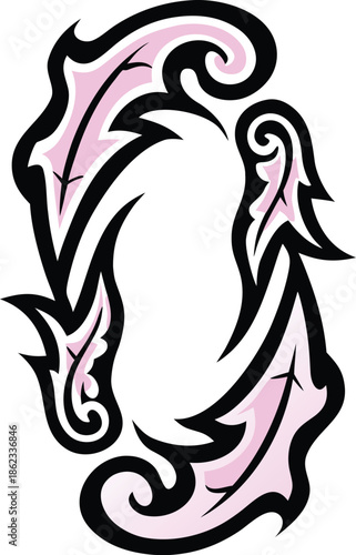 pipefish icon Black silhouette vector illustration on transparent background