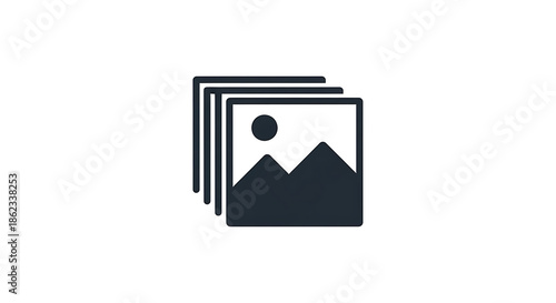 A serene landscape of mountains under a vibrant sky with a dramatic sunset