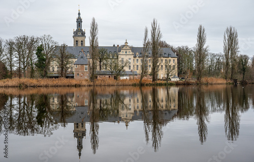 Reflections of winter trees in the ponds of Abdij van Park, Kessel-Lo, Leuven