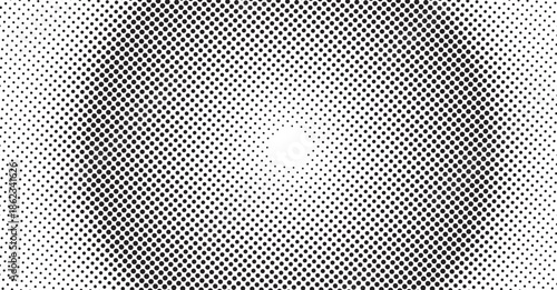 Halftone pattern with central white spot