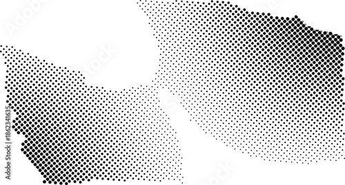Halftone illustration of the state of oregon