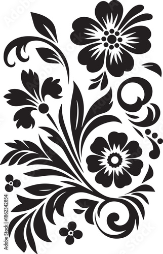 decorative Floral design flower, illustration, ornament, design, pattern, floral, decoration, vector, vintage, decor, swirl, wallpaper, nature, art
