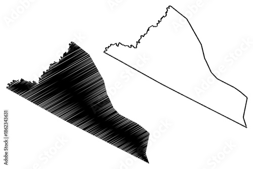 Barro Alto municipality (Bahia state, Municipalities of Brazil, Federative Republic of Brazil) map vector illustration, scribble sketch Barro Alto map