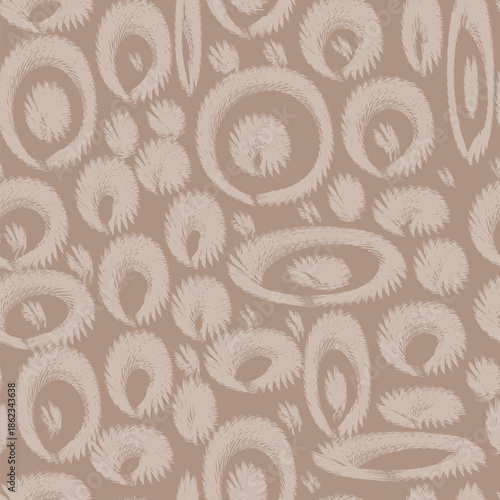 Wild textur earthly tones hand drawn abstract nature brushstrokes, modern geo pattern design weaving fabric jacquard background