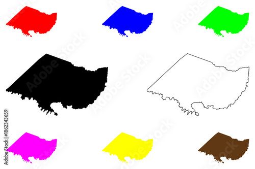 Mariveles city (Central Luzon Region, Republic of the Philippines, ROP) map vector illustration, scribble sketch Mariveles map