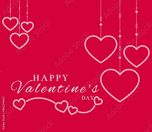 Elegant Valentine’s Day Love Heart Illustration