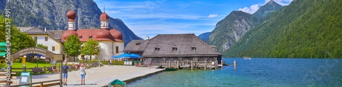Photos Schönes grosses Panorama auf den Königssee, mit der berühmten Wallfahrtskirche St