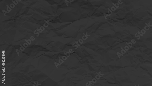 Black clean crumpled paper