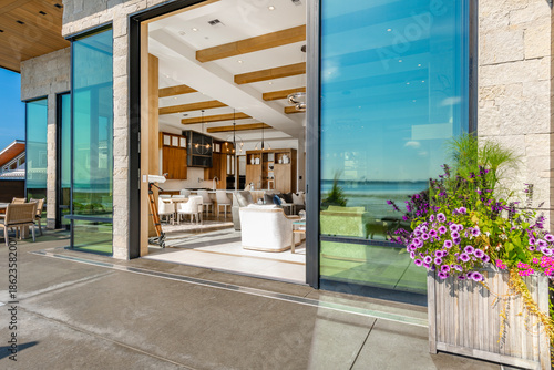 Photography exterior private residence modern residential house architectural design flat ro