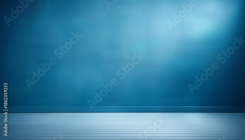 light blue studio painted backdrop canvas background on the wall and on the floor with a soft transition