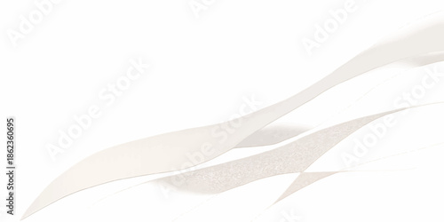 Abstract white wave background with smooth curves and flowing lines