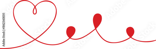 A romantic red heart vector illustration on a white background, designed as a symbolic icon for a Valentine's Day card, wedding celebration, or poker ace sign