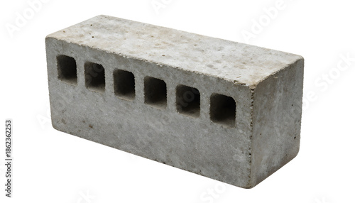 Hollow Concrete Block Showing Structural Design for Building Projects
