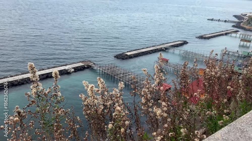the splendid panorama of the Sorrento coast with Vesuvius in the distance