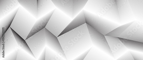White black color. Linear background. Design elements. Poligonal lines. Protective layer for banknotes, certificates template. Vector Vector lines of different thicknesses from thin to thick EPS 10