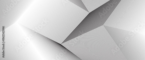 White black color. Linear background. Design elements. Poligonal lines. Protective layer for banknotes, certificates template. Vector Vector lines of different thicknesses from thin to thick EPS 10