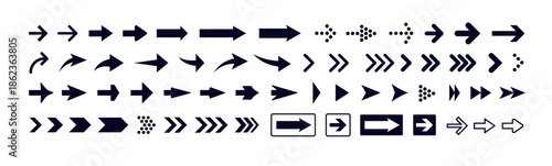 Arrow Icon Set, Vector Flat Illustration. Abstract Cool Elegant Fade Triangle Decorative Line Direction Sign for Ui. Modern Circle Swipe Up Down,Dynamic Digital Design Arrows Shape Collection Tip Way