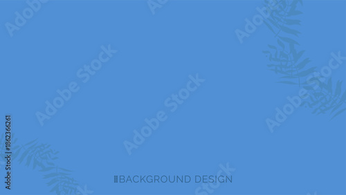 Serene blue sky with subtle pine tree silhouettes