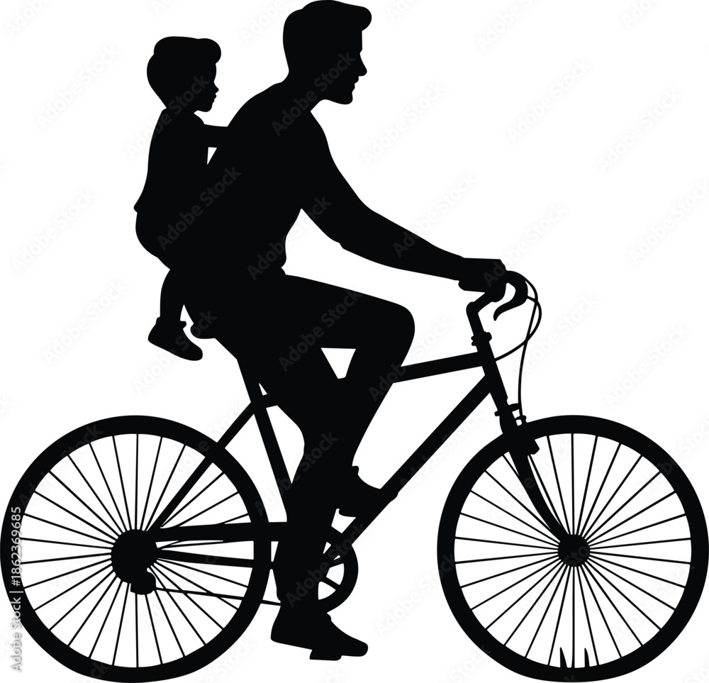Fototapeta premium 120+ Family Silhouettes Bundle EPS, Dxf, Eps, Ai, Pdf, Jpg, 