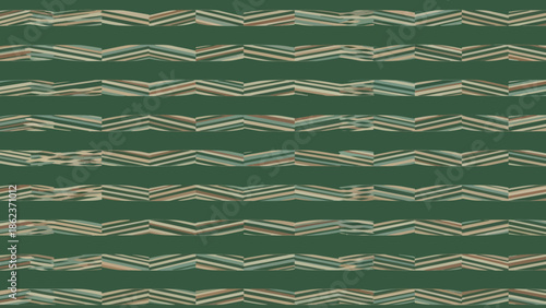 Green Geometric Pattern Background - Abstract Zigzag Motif