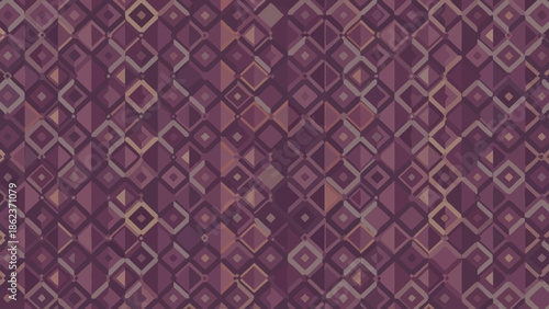 Geometric Abstract Pattern Seamless Texture - Purple Diamond Mosaic Background