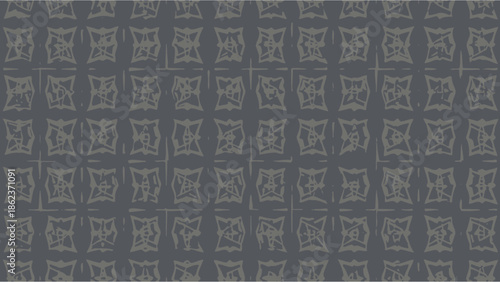 Abstract Geometric Pattern Seamless Background, Dark Grey Textured Motif