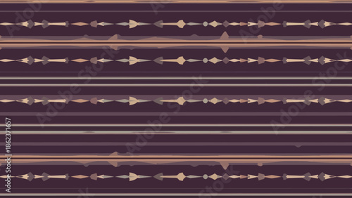 Abstract Geometric Pattern with Arrows and Lines