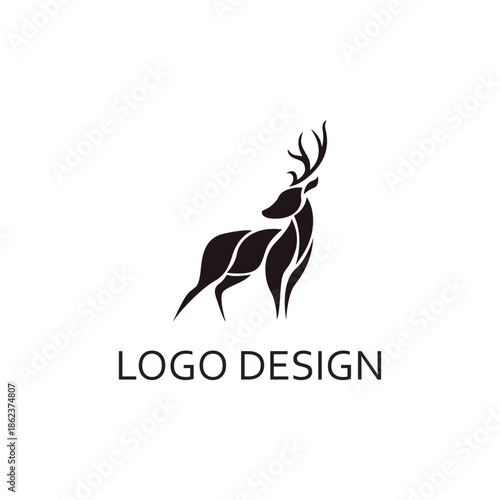 creative deer for logo design