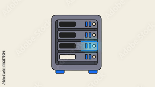 Server Rack Technology Data Center Computer Network Storage System