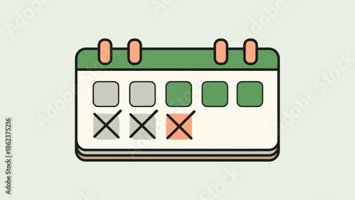 Calendar with Marked Days - Planning, Scheduling, and Time Management Concept