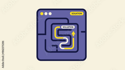 Maze Solution Graphic: Navigating Complexity to Find the Answer