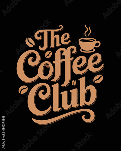 Coffee Club Typography Design
