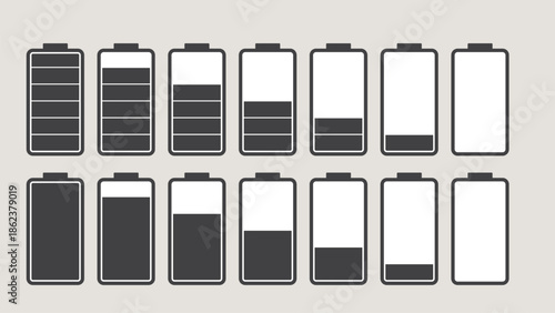Battery charge indicator icon. Vector illustration. on a white background.