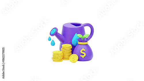Money Growth and Investment Concept