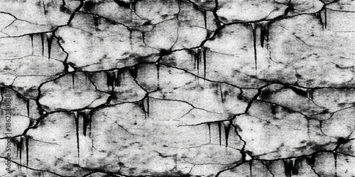 Aged brown tree bark displays a rough grunge pattern and cracked wood texture with a dry weathered surface