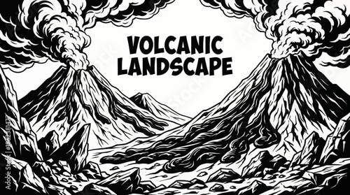 rugged volcanic landscape features dark lava rock textures and raw terrain, delivering dramatic contrast and geological interest popular in educational and adventure visuals