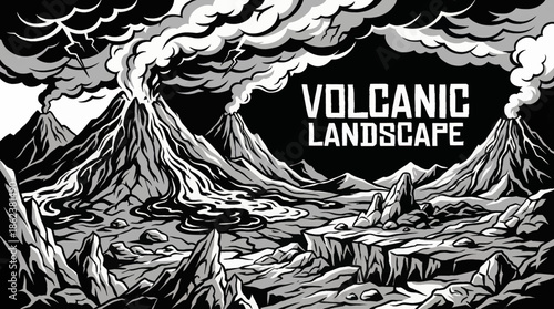 rugged volcanic landscape features dark lava rock textures and raw terrain, delivering dramatic contrast and geological interest popular in educational and adventure visuals