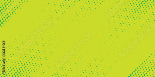 Dots halftone green and yellow color pattern gradient grunge. modern