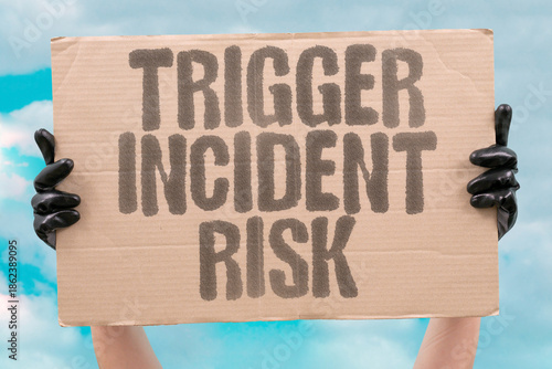Canvas Print "Trigger Incident Risk" How a small clash could be used or misused as pretext