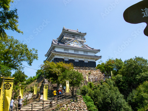 岐阜県の岐阜市の金華山の山頂に建つ岐阜城の天守閣