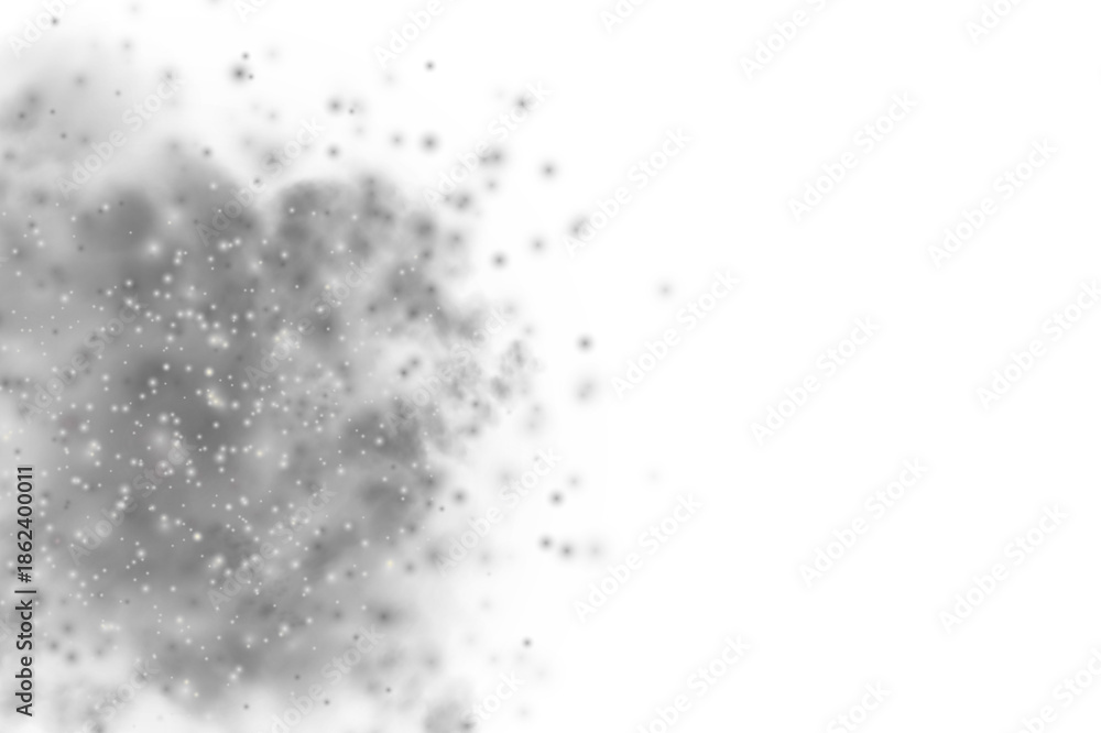 Obraz premium Gray Dust Explosion Effect