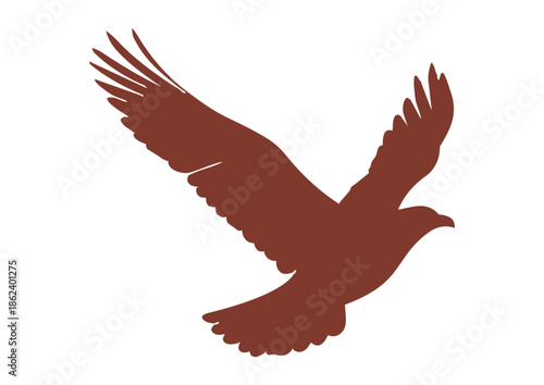 dove in flight vector 