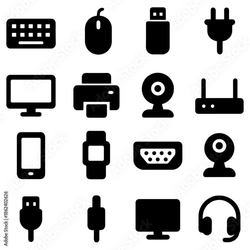 Digital Age: Collection of Technology Icons