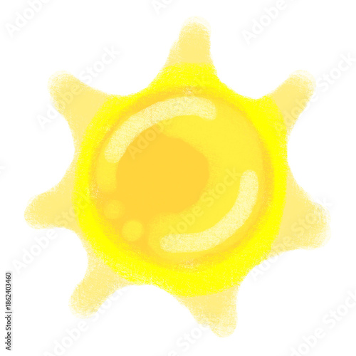Bright yellow sun