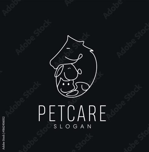 Animal and Pet Logo Design Vector Template