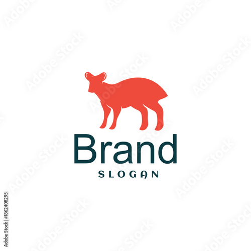 Mouse deer Logo Design Template Inspiration
