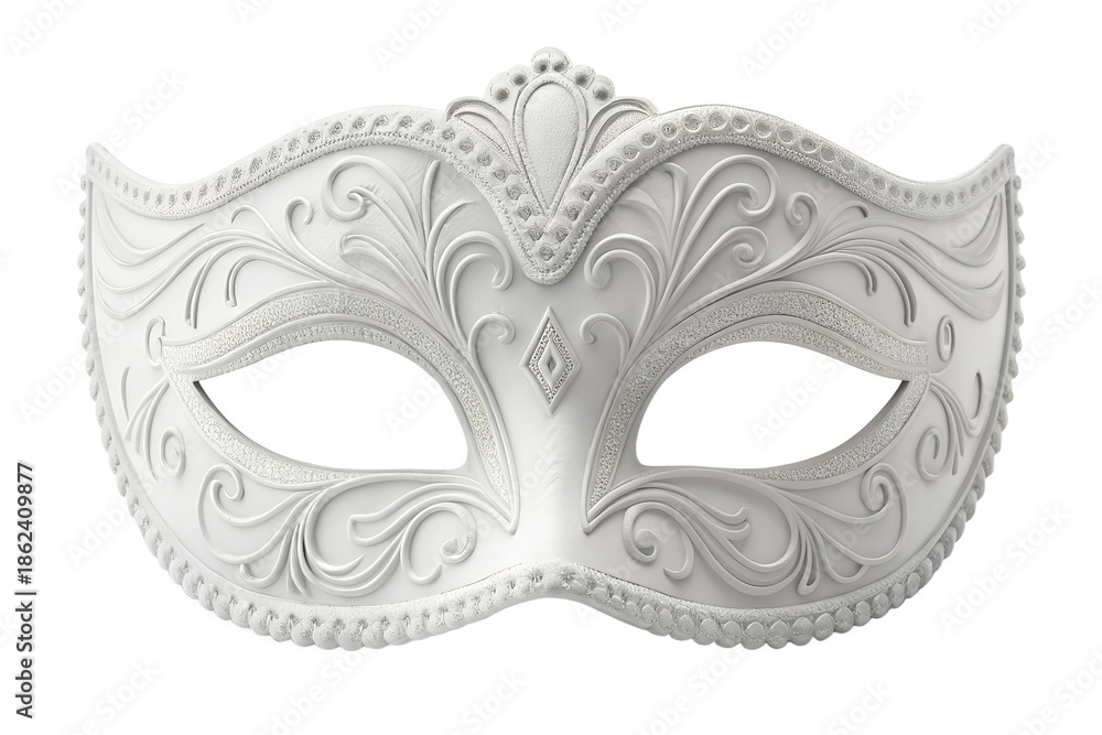 Fototapeta premium Opera carnival masquerade mask isolated on transparent background